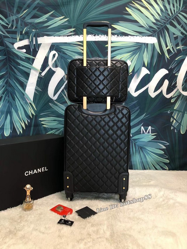 Chanel萬向輪拉杆箱 香奈兒行李箱旅行箱 gdx1560